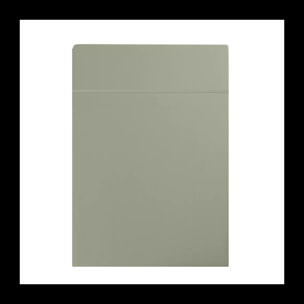 Drap plat satin de coton uni vert Ava uni lichen