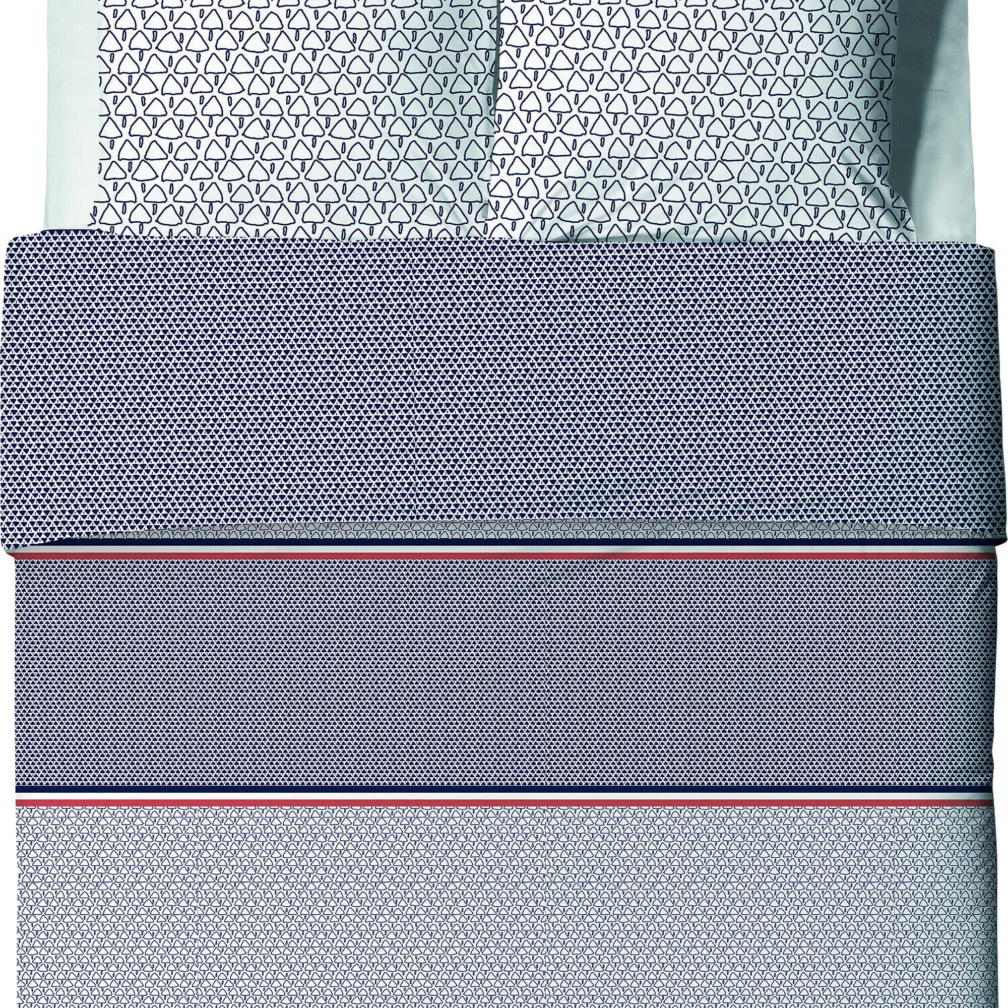 Parure Housse De Couette 3pcs 100% Coton 57fils Tilak