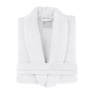 Peignoir femme 100% coton blanc