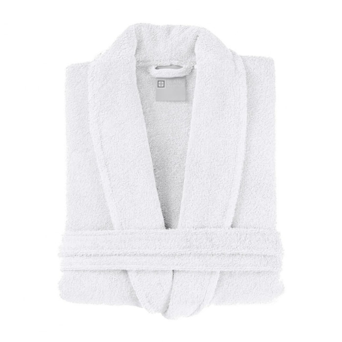 Peignoir femme 100% coton blanc