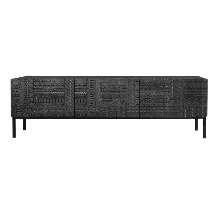 Mueble tv - madera de mango y hierro