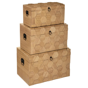 Set de 3 malles "Arty" L47/53/60cm