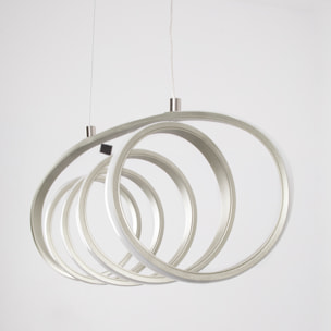 FORLIGHT Colgante LED 30W Blanco Neutro - 4000K Gris Merengo para Interior para Comedor, Sala de Estar