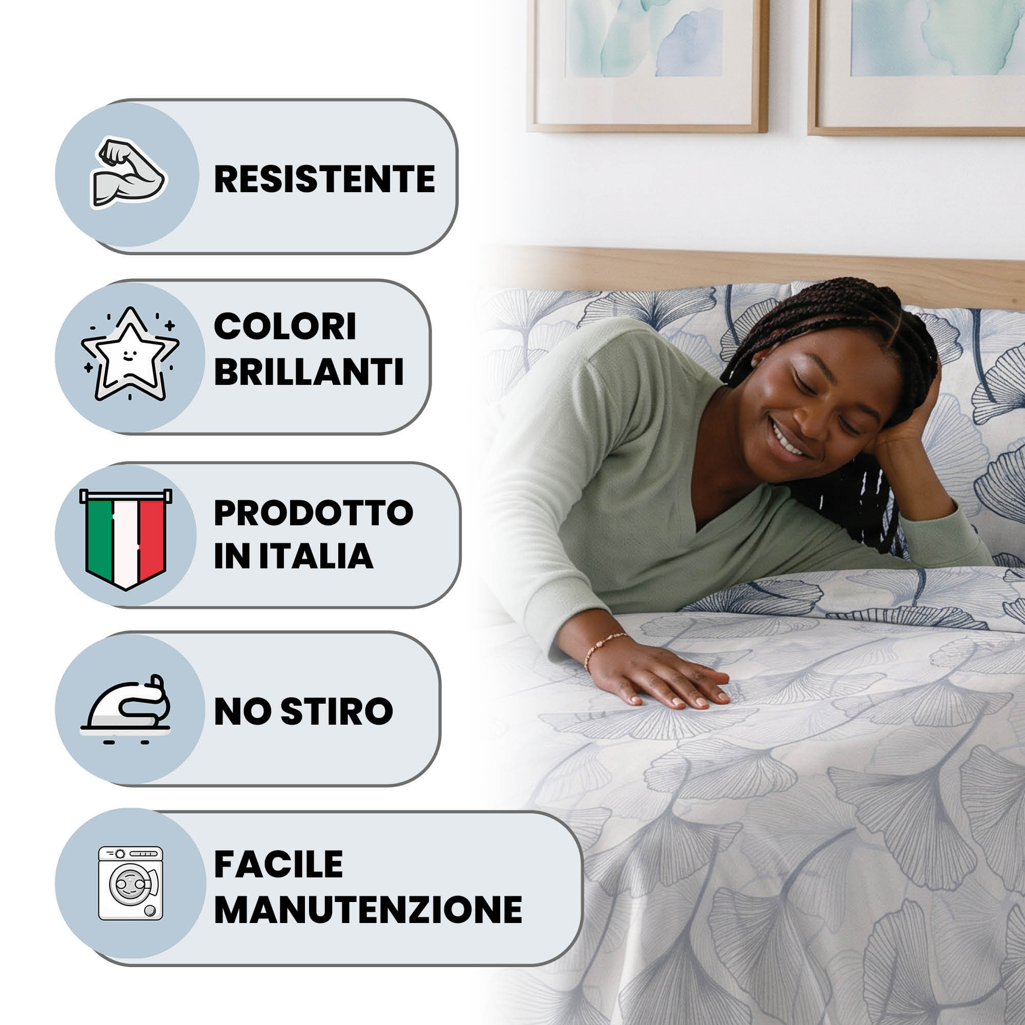 COMPLETO LETTO INFINITY - 100% Microfibra