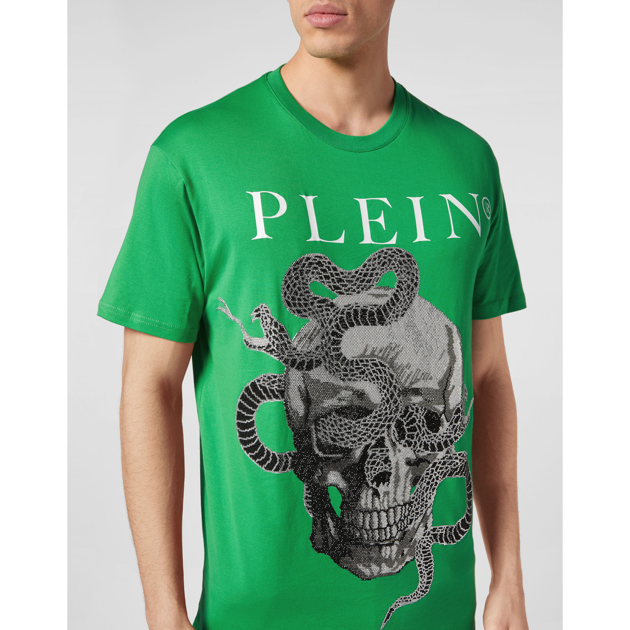 PHILIPP PLEIN Camiseta Cuello Redondo SNAKE