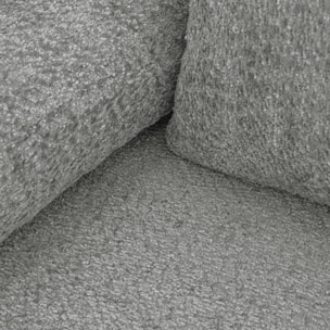 Canapé convertible 3 places en tissu bouclé - LARIA