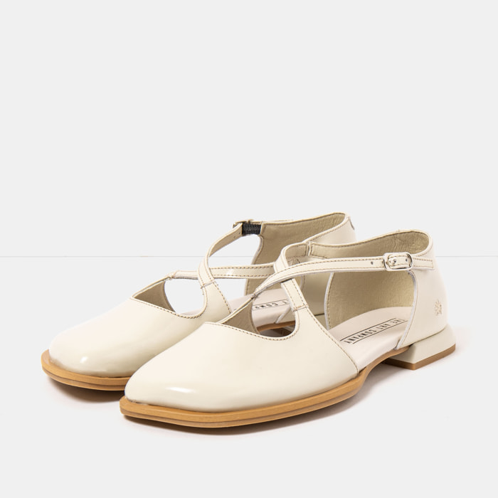 Zapatos 2002 NAPPA SHINNY CREAM / BERGAMO color Cream