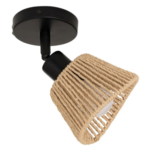 Applique murale plafonnier Myha beige 10x10cm