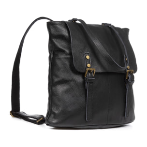 Amatre Bolso mochila Mujer. Piel auténtica Dollaro