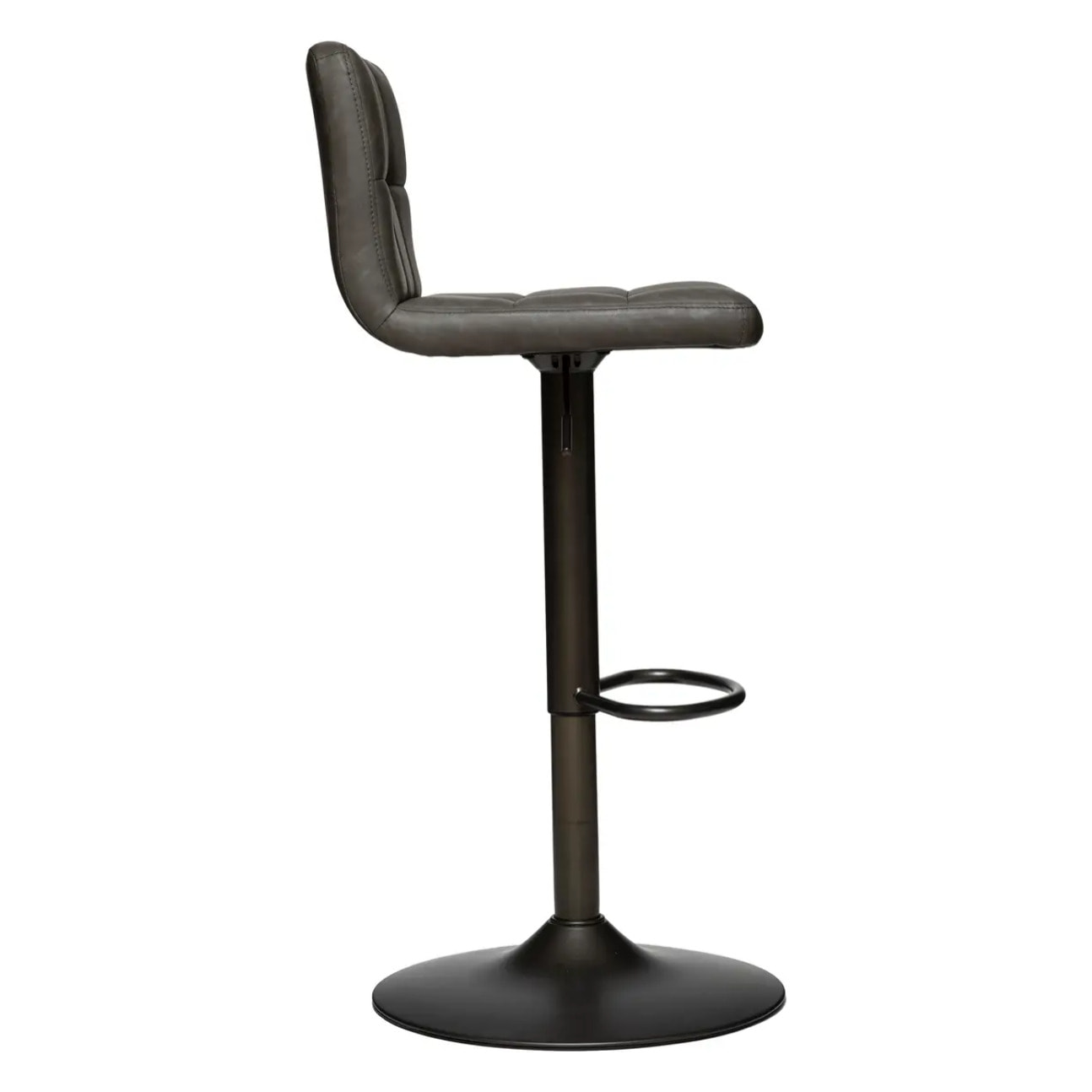 Chaise de bar ajustable "Delek" - gris