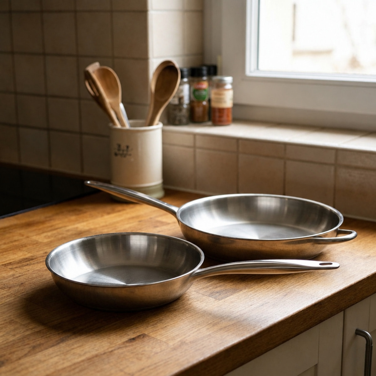 Lot de 2 poêles inox Elo Profi Therm