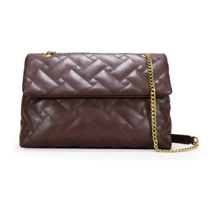 Bolso de hombro marrón grande