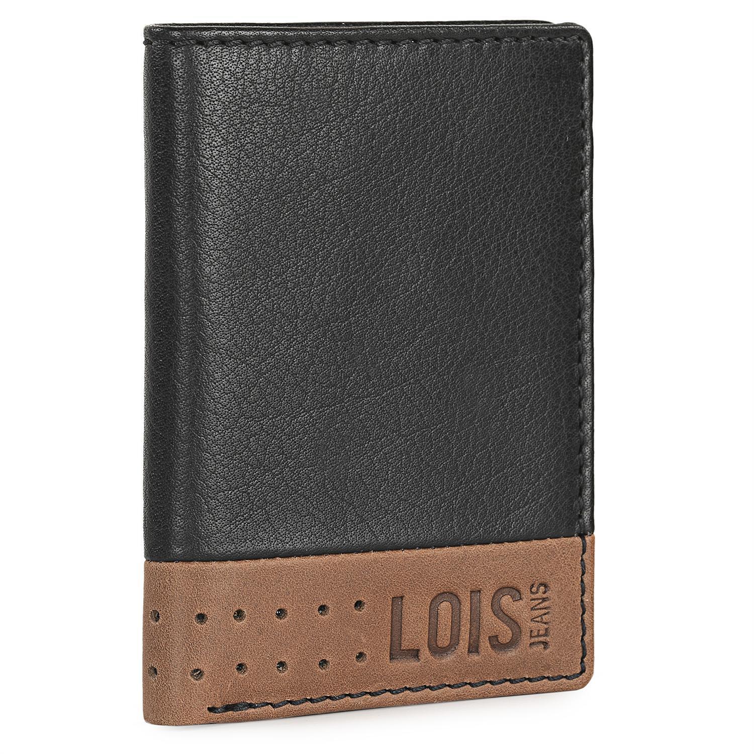 Cartera Hombre Piel Lois Durham Negro-Tan