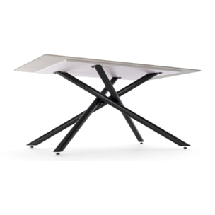 Tavolo MACINAGGIO in ceramica finitura pietra grigio