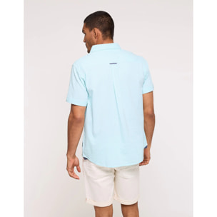 Camisa Manga Corta Turquesa - Naomiq