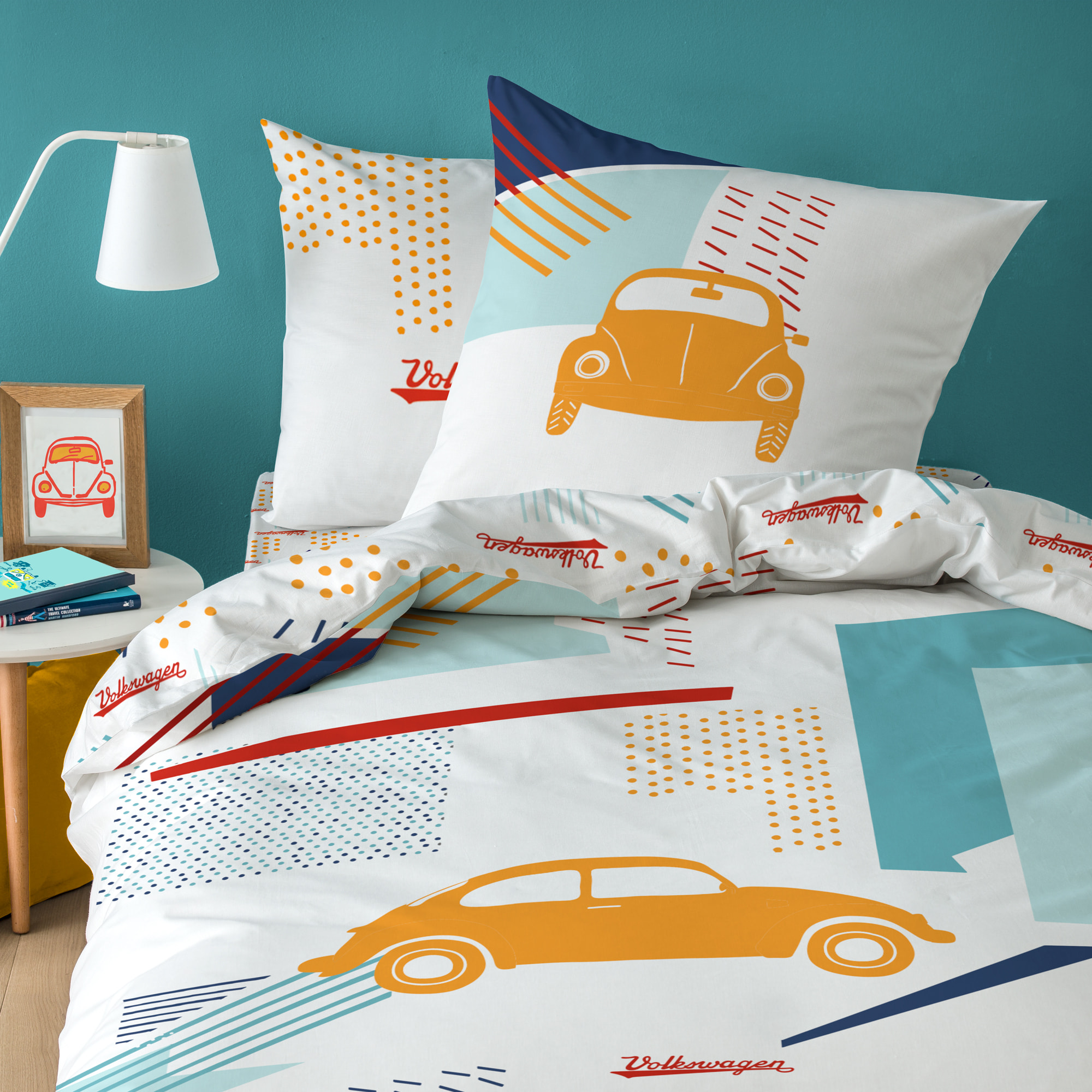 Parure de lit imprimée 100% coton, VOLKSWAGEN POP