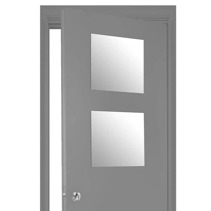 Lot de 2 miroirs carrés adhésifs 40x40