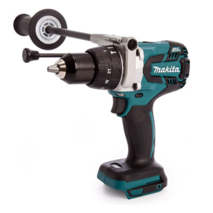 Juego de 3 máquinas 18 V Li-Ion 5 Ah MAKITA Taladro DHP481 + Amoladora DGA506 + Sierra DHS680 - 2 baterías, cargador, maletín - DLX3095PTJ
