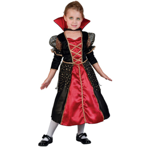 Costume Halloween Bambina Principessa Vampiretta Taglia 3-4 Anni