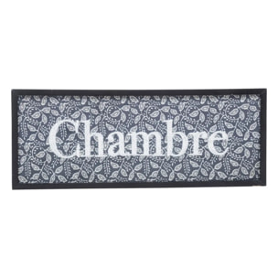 Plaque de porte en bois & métal 25x10cm