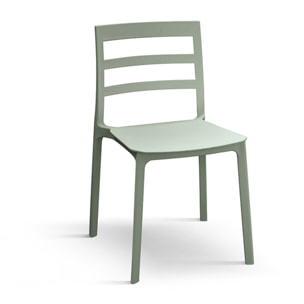Set di 4 sedie MALAGA in polipropilene verde
