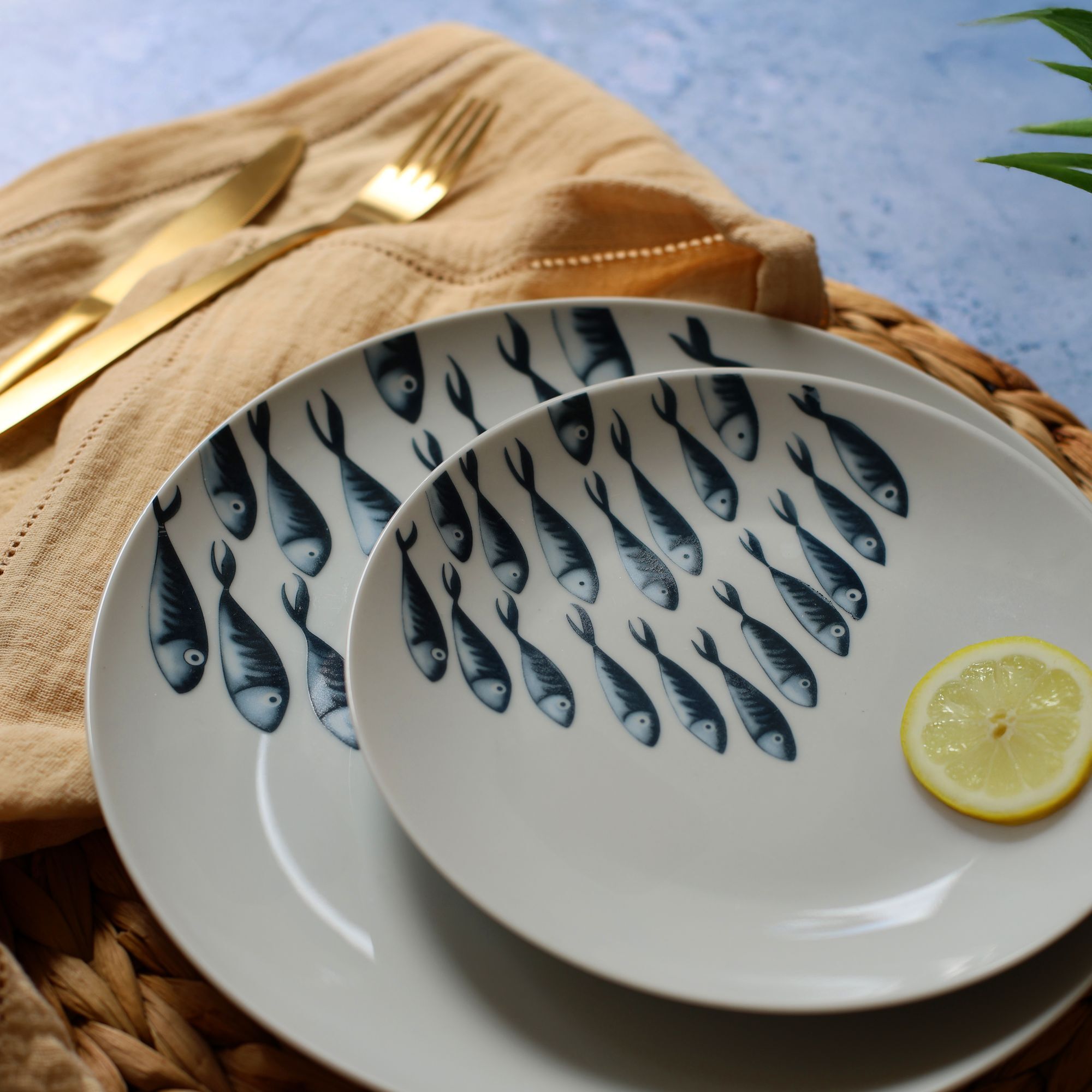 Service de table 60 pièces en porcelaine blanche PESCARE