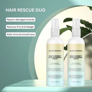 Dúo de spray reparador para el cabello