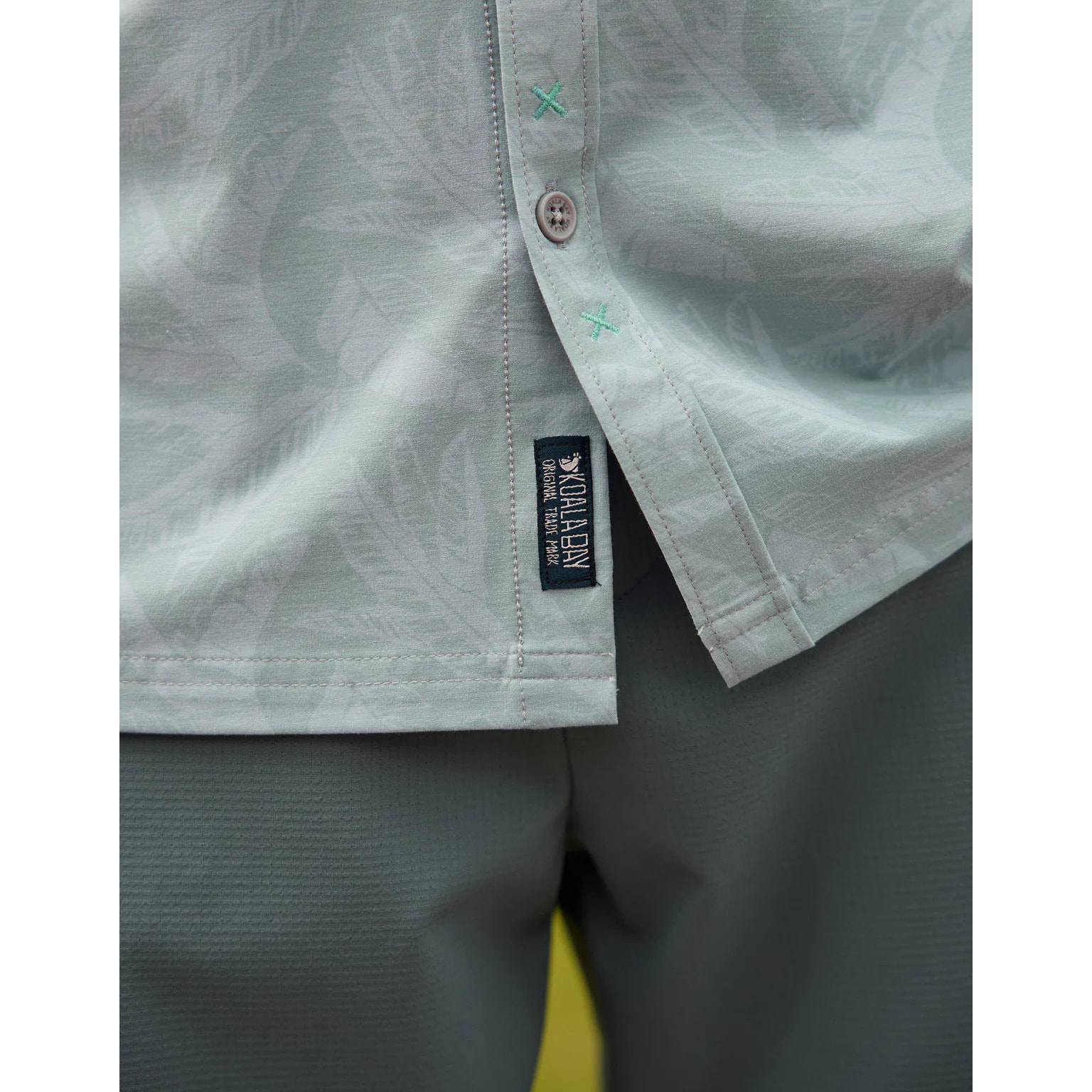 Camisa Manga Corta Gris - Sweetpalm