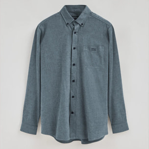 Camisa azul denim de corte regular y con logo Polo Club