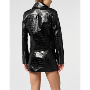 PHILIPP PLEIN Biker Jacket Cocco