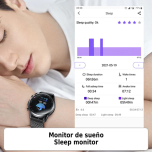 Smartwatch F800 con tratamiento laser sanguíneo, termómetro corporal, monitor cardíaco y de O2 en sangre. 5 modos deportivos.