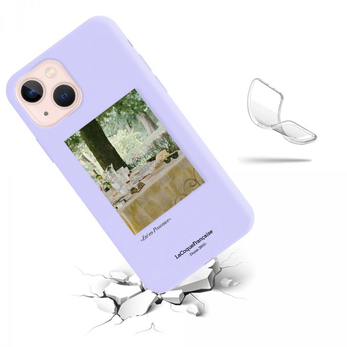 Coque iPhone 13 Mini Silicone Liquide Douce lilas Été Provencal La Coque Francaise.