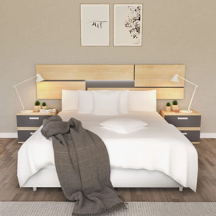 Mesita de noche Ataneq Cambria - Grafito