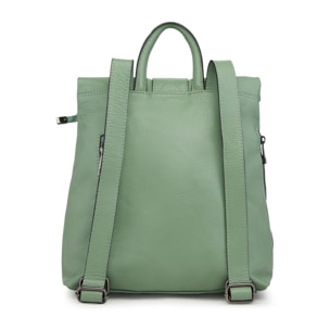 Borse Donna colore Verde-in pelle Made in Italy 38x33x14cm