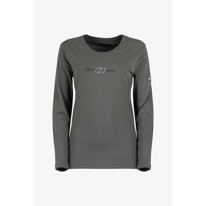 T-shirt Donna W5D365 Esercito in cotone