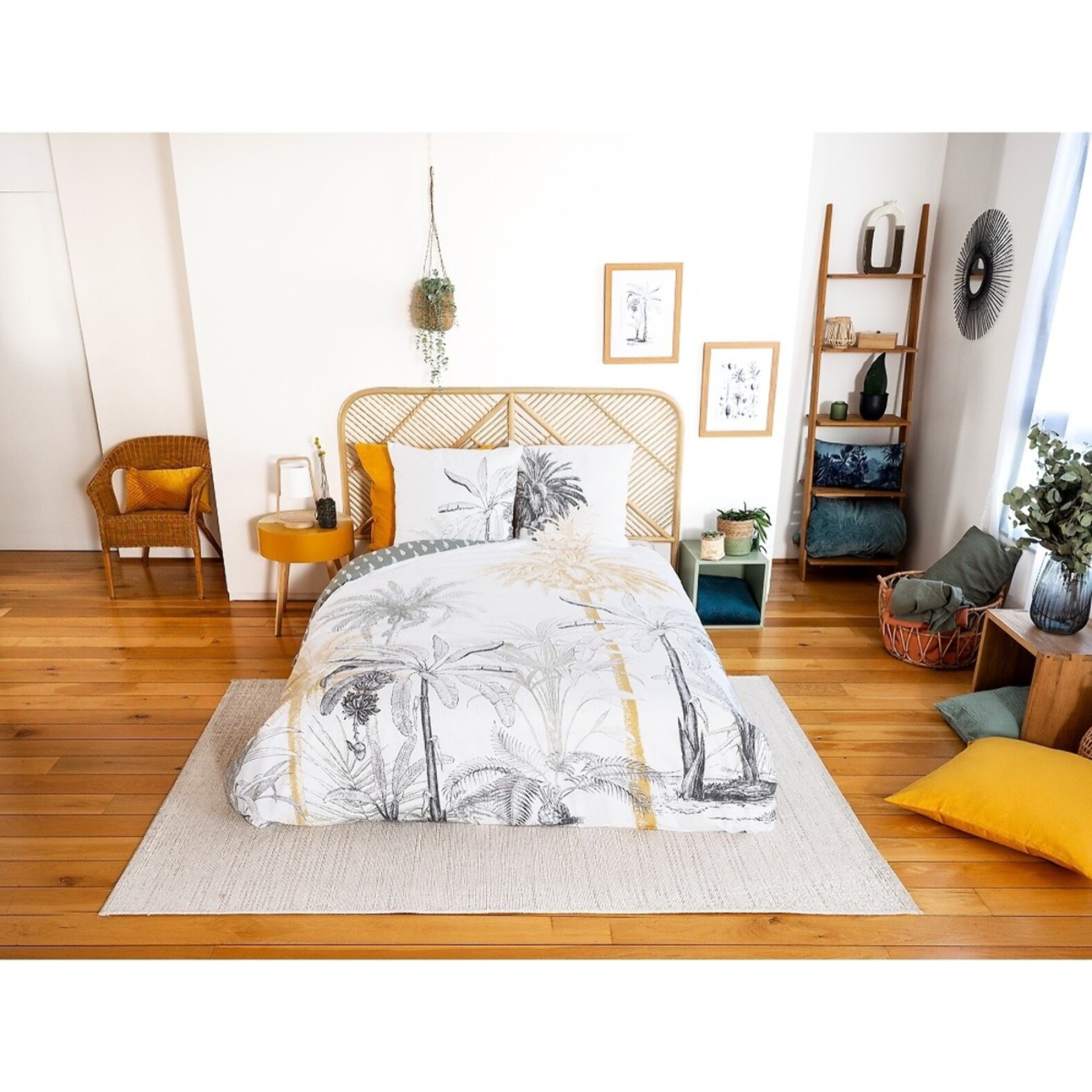 Parure housse de couette 3PCS en Coton BCI adouci 57 fils MIG - SOLI