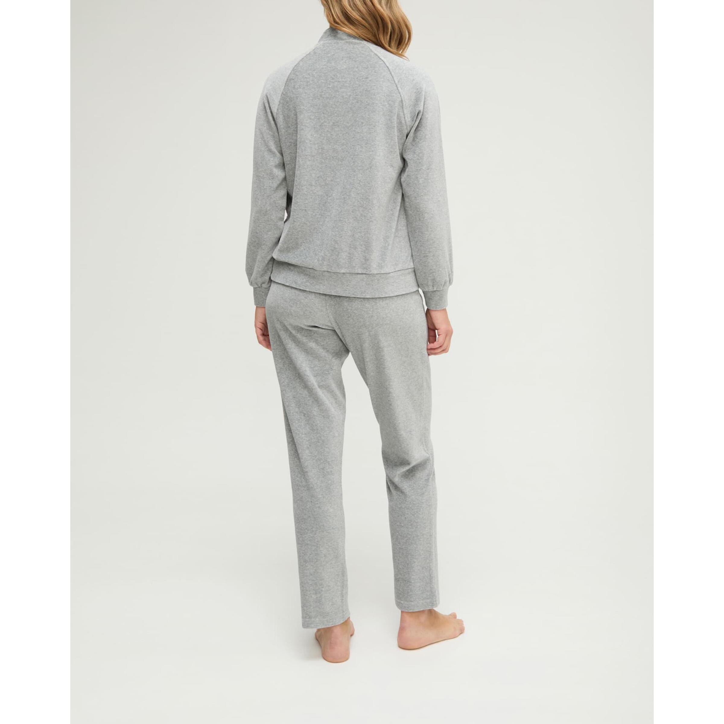 Pijama mujer de terciopelo con cremallera