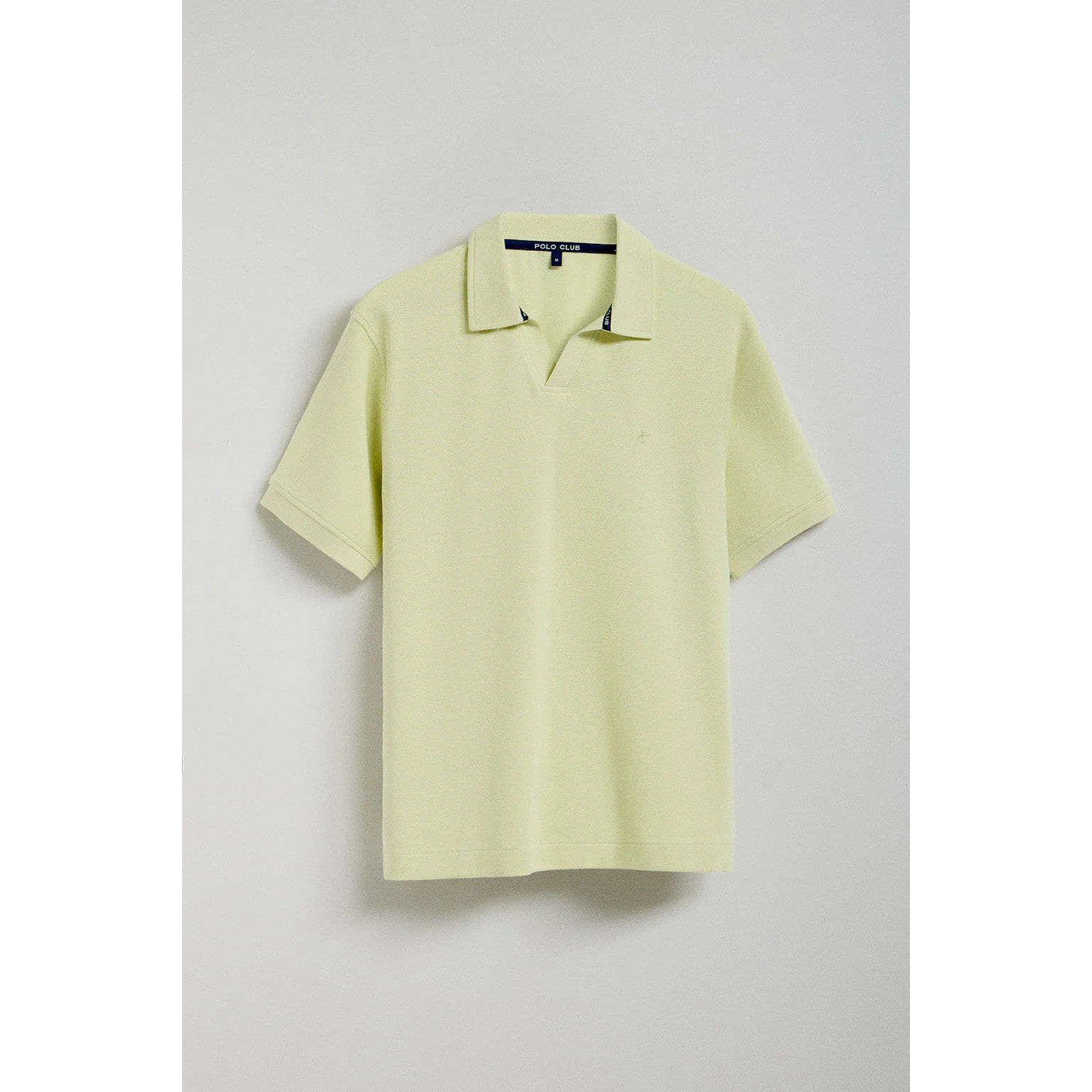 Polo Pascal verde claro sin botones con logo bordado Polo Club