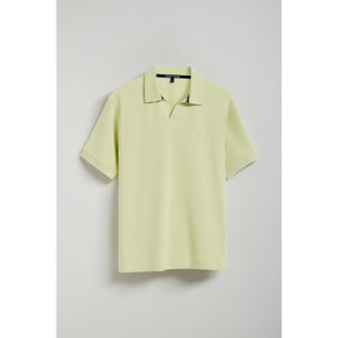 Polo Pascal verde claro sin botones con logo bordado Polo Club