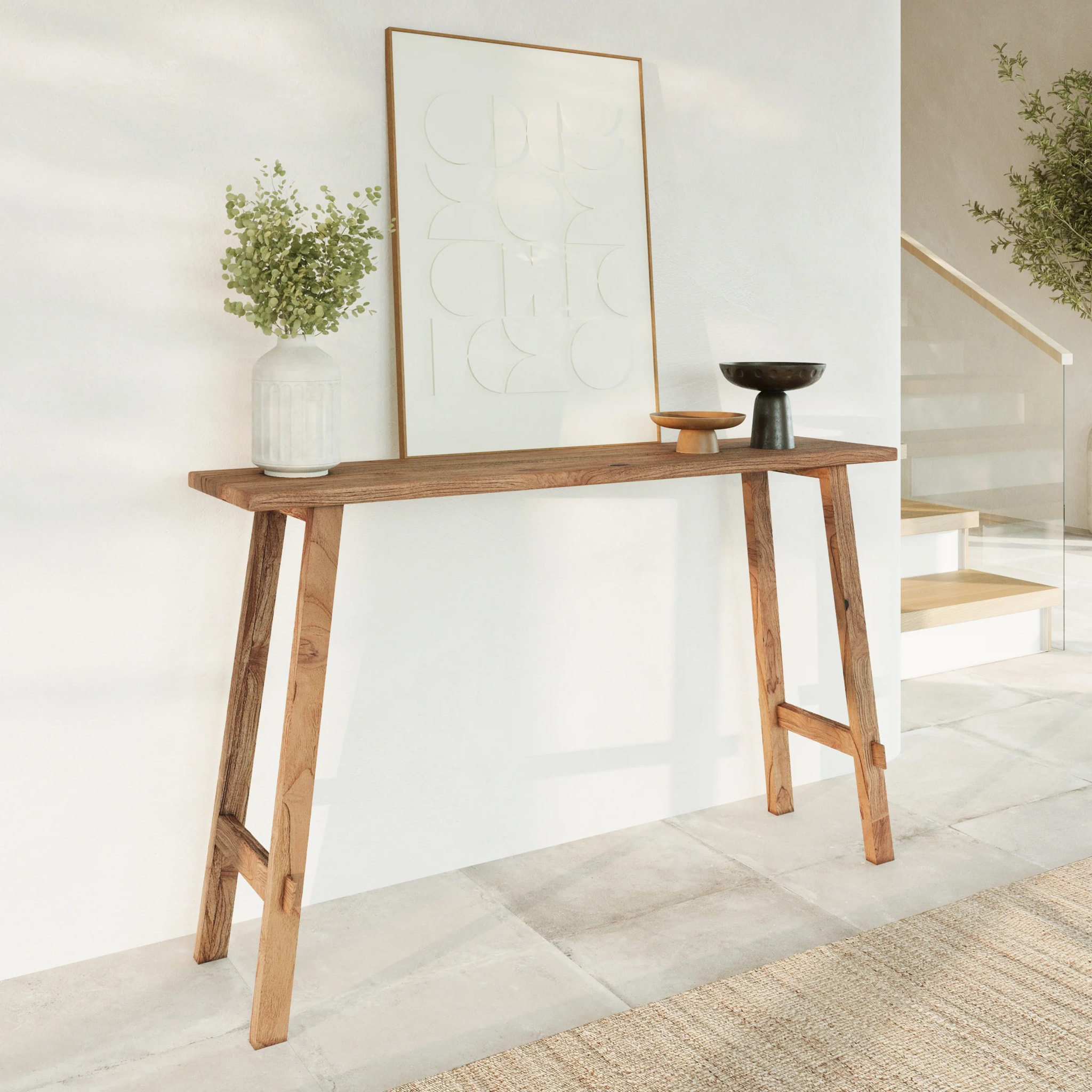 Console Cahya en bois de teck recyclé - Cahya