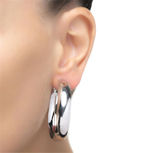 Pendientes Lux by Lux acabados en Rodio