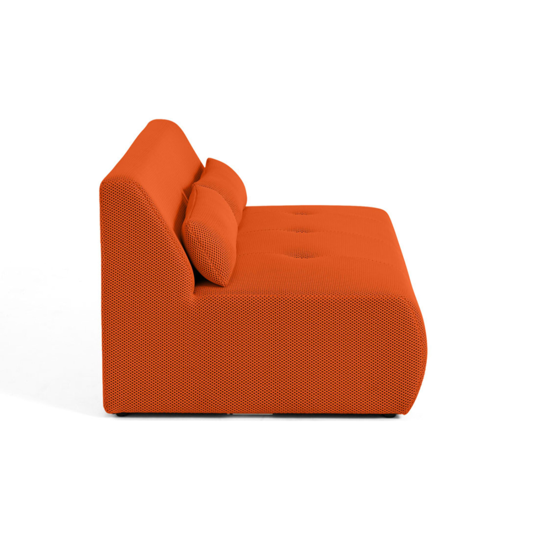 Onyx - canapé droit 2 places - en tissu mailles 3D - Orange