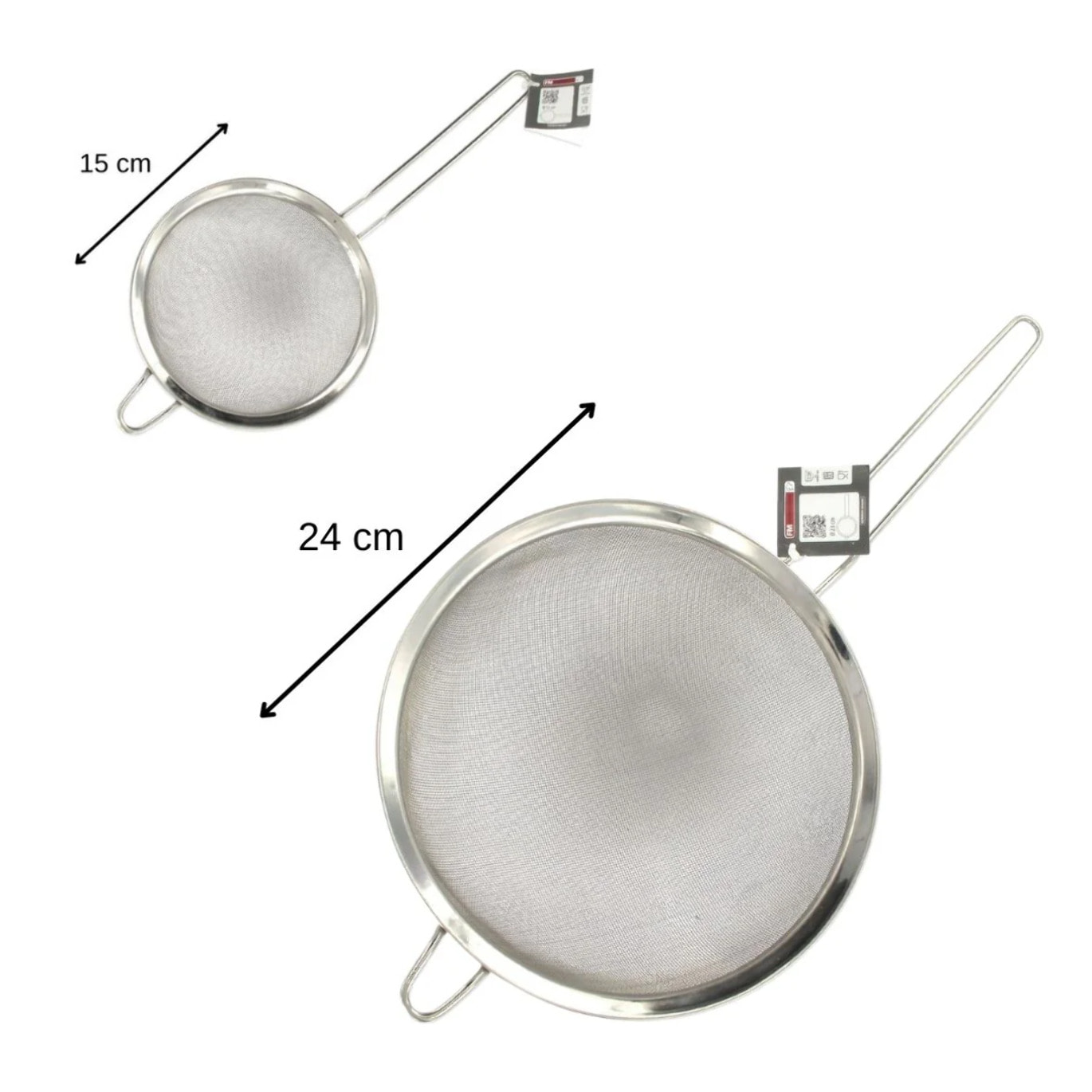 Set de 2 passoires inox 15 cm et 24 cm FM Professional