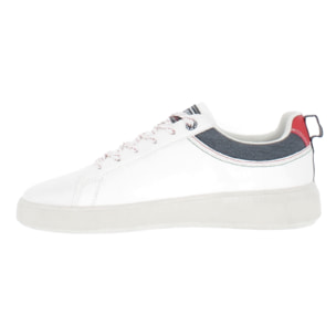 Armata di Mare Scarpe Uomo Court Sneakers Casual con Soletta Rimovibile in Memory Foam AMU P2D129 White Navy Red