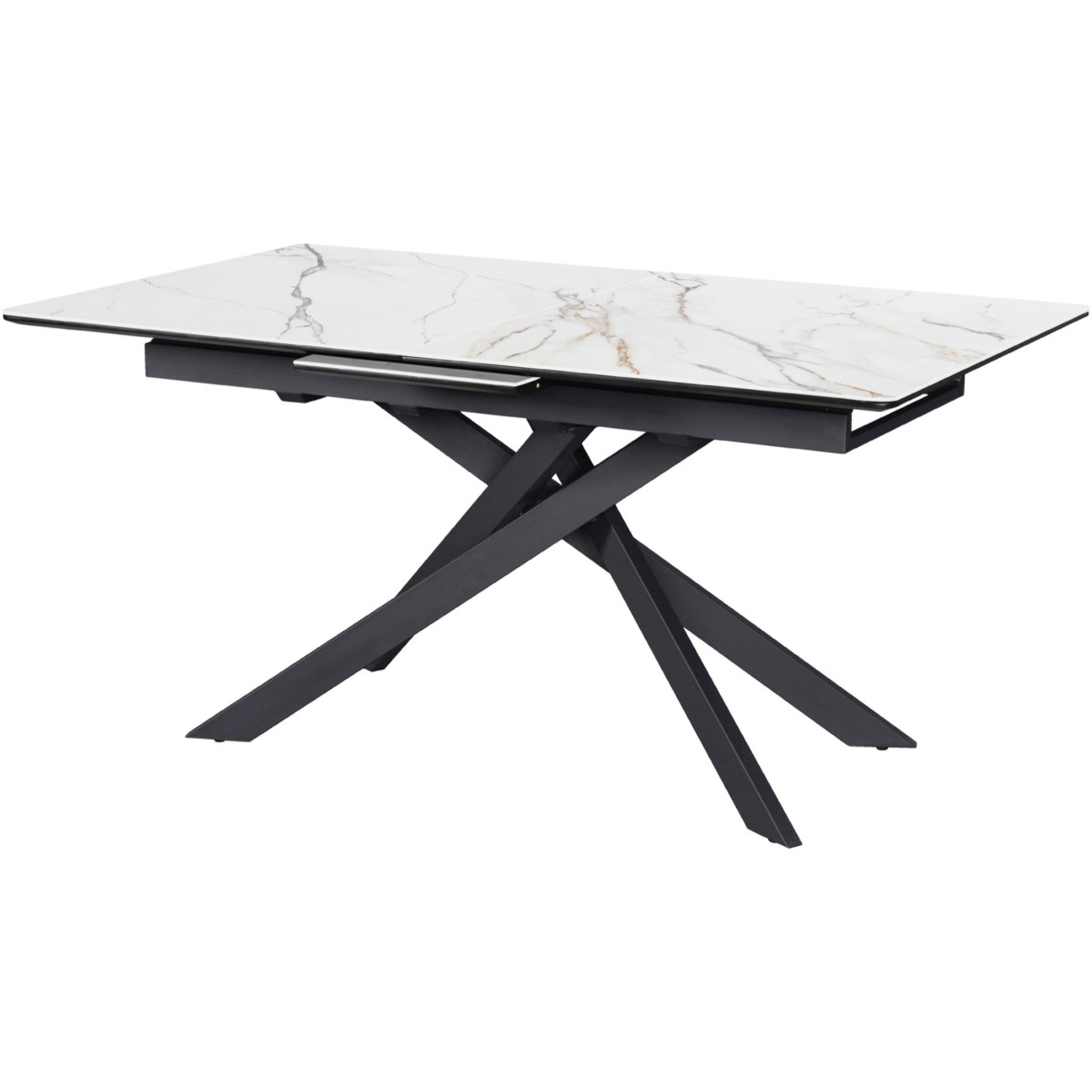 Table à manger extensible 6/8 couverts en céramique effet Marbre - SIVAS