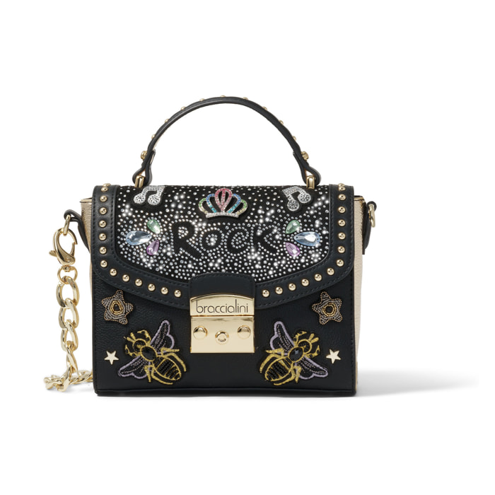 Borsa a mano  da donna In Poliuretano e Poliestere Prodotto artigianale 21x17,5x7,5 cm