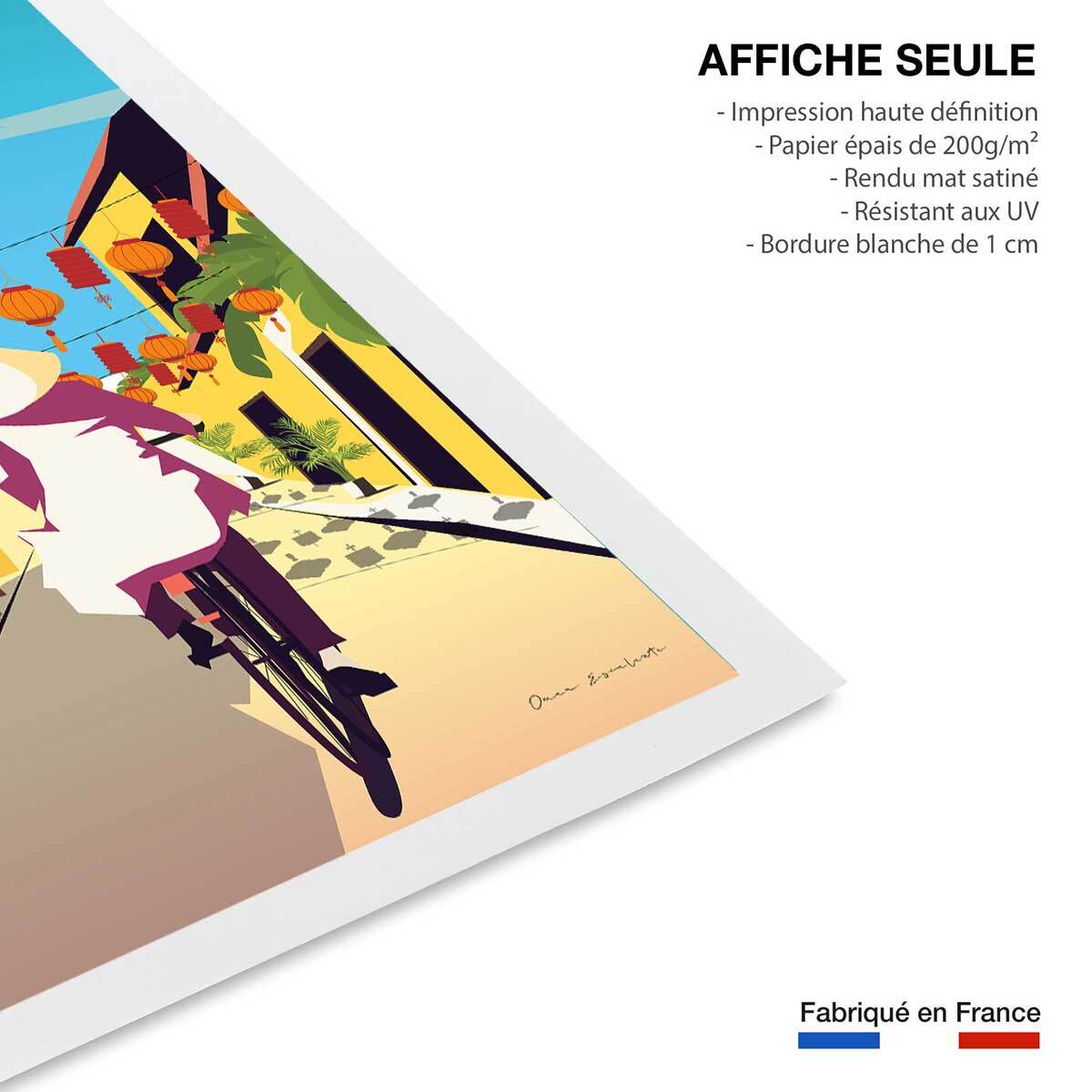 Affiche ville voyage Hoi An Vietnam Affiche seule