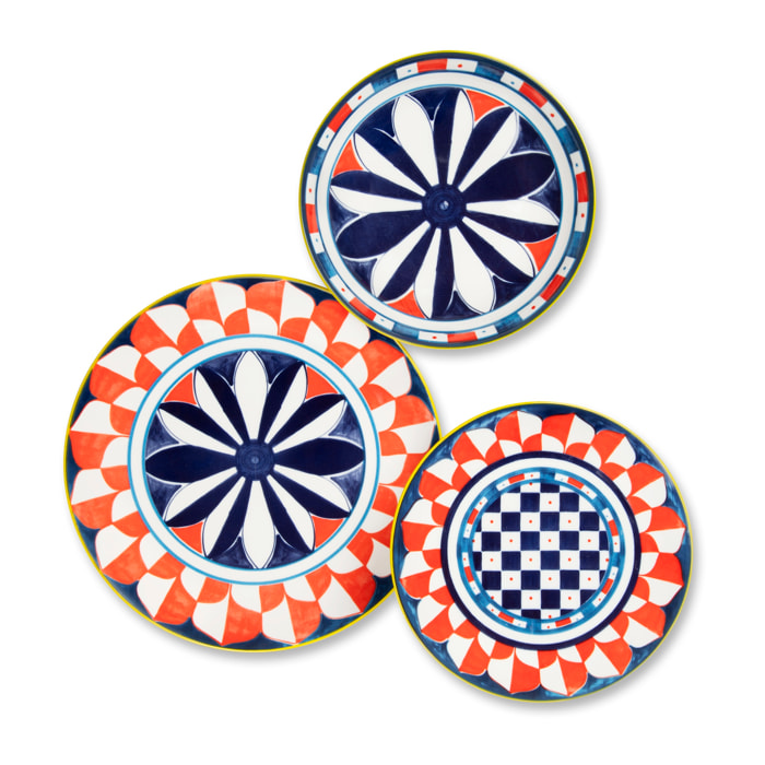 Service de table 18 pièces Excelsa – Sciacca, Porcelaine Multicolore