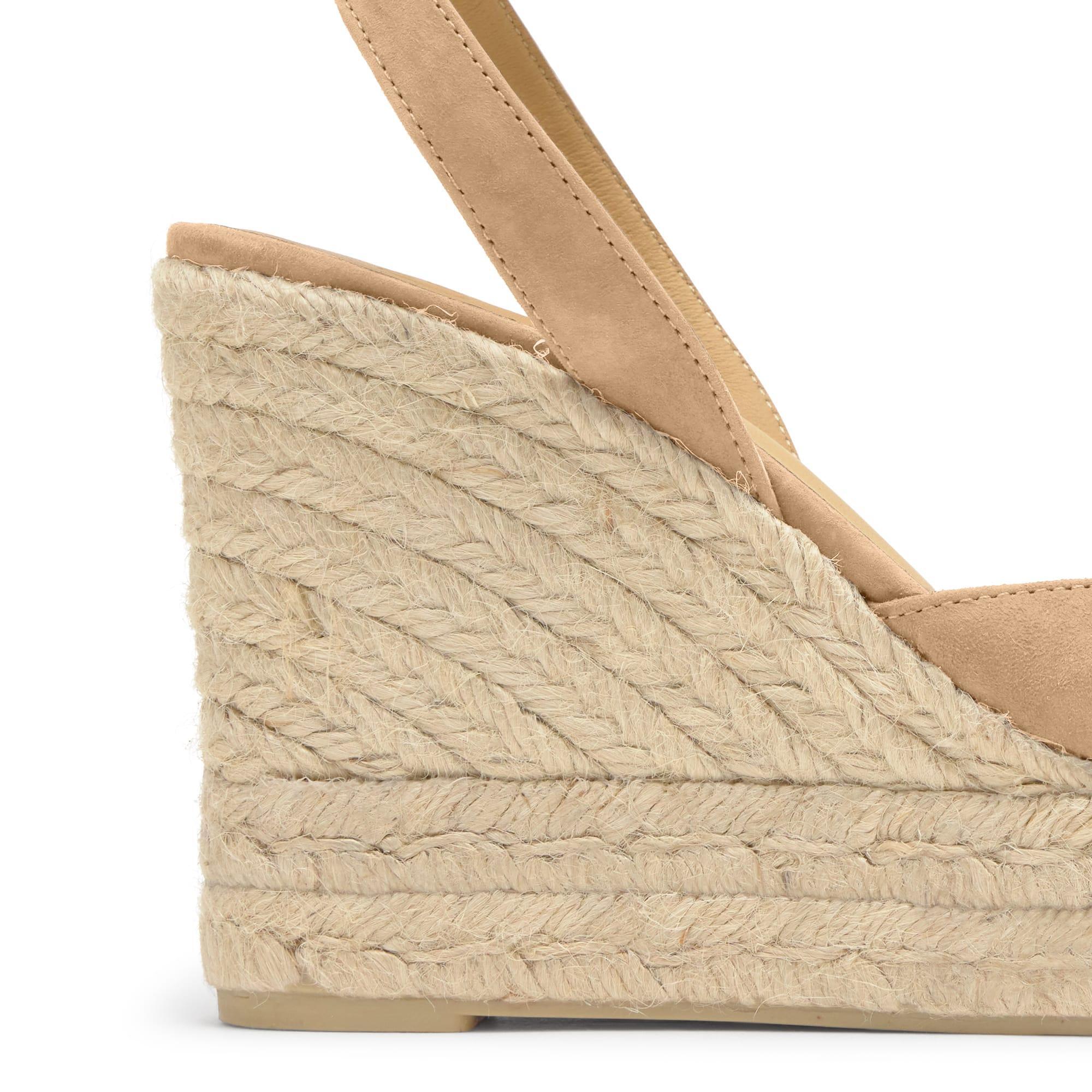 Sandalia Blair cuña de yute con doble plataforma
