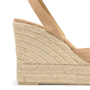 Sandalia Blair cuña de yute con doble plataforma